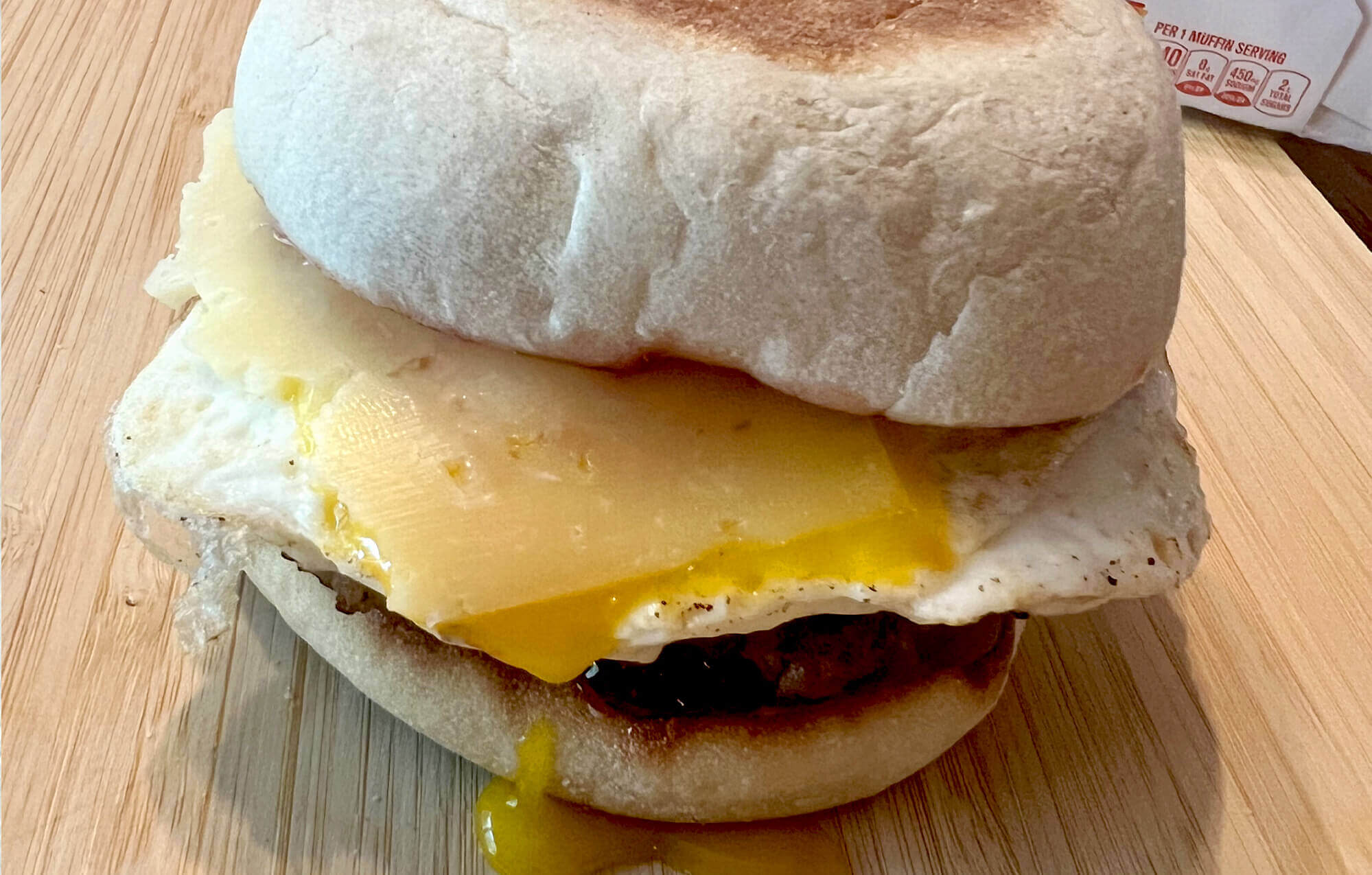 BAYS WITH OVER EASY EGG AND CHEESE