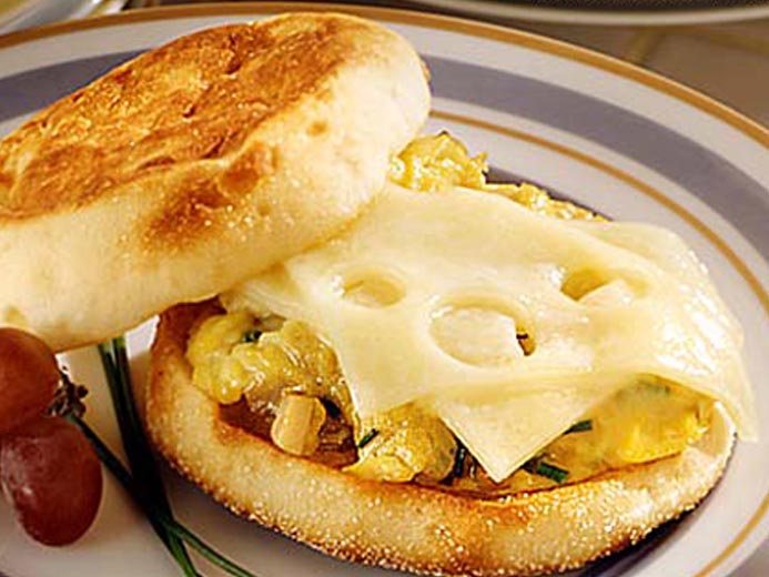 Breakfast Sandwich made with Bays