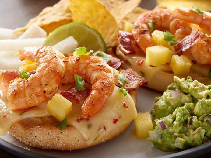 SOUTHWEST SHRIMP, BACON & PINEAPPLE PIZZA